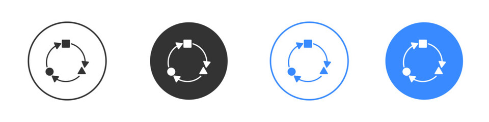 Adaptation icon editable flat vector illustration concept.