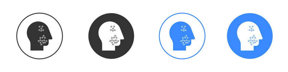 Acne icon editable flat vector illustration concept.