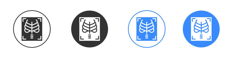 X ray icon editable flat vector illustration concept.