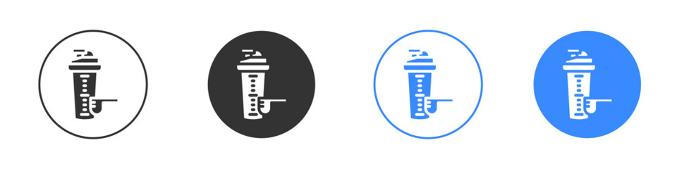 Protein shake icon editable flat vector illustration concept.