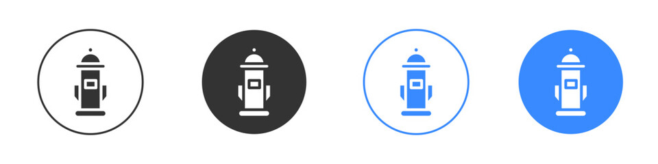 Fire hydrant icon editable flat vector illustration concept.