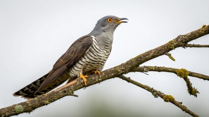 Fototapeta premium Cuckoo on studio background