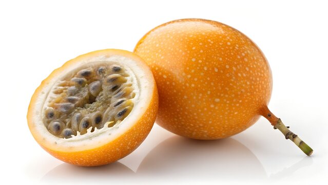 Fresh Giant Granadilla Isolated on White Background