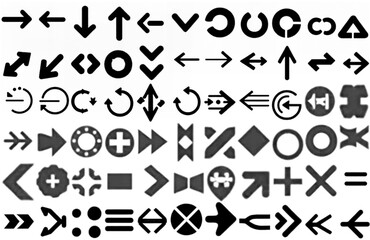Arrow icons set. Arrow collection. Simple arrow big set. Vector illustration