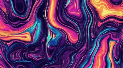 Fototapeta premium Vibrant, abstract design with flowing, colorful patterns.