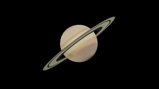 saturn planet 360 animation