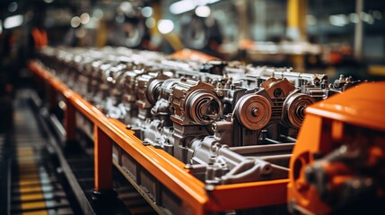 close up of a train engine