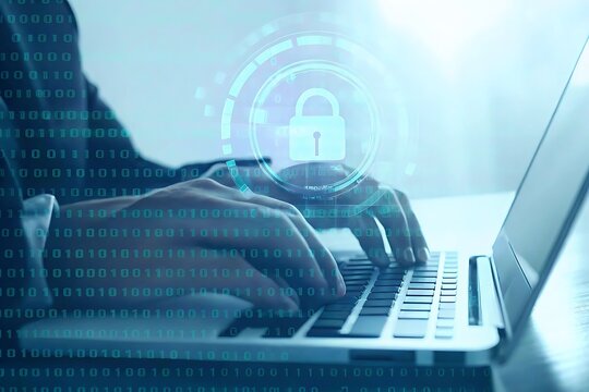 Cybersecurity Data Protection Online Privacy Digital Security System - Powered by Adobe