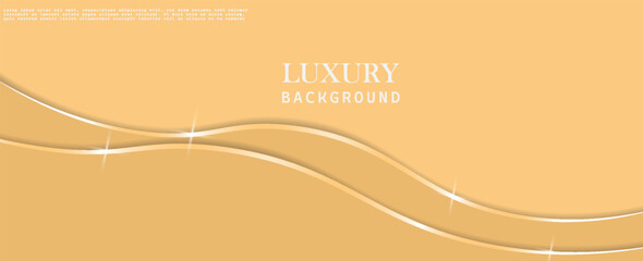 Elegant Gold Stage Scene with Glitter Light Effects, Decorations, and Bokeh. Luxury Stairs Background Design. vector