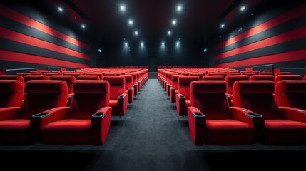 Empty Movie Theater Seats