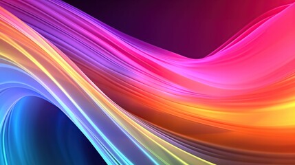 Abstract Colorful Waves