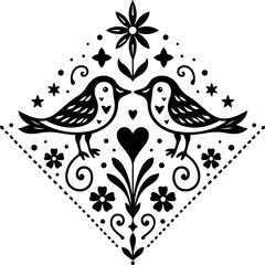 Obraz premium Patriotic Bigfoot in the Wild - Forest Silhouette Design