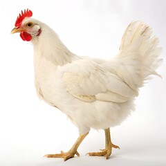 Fototapeta premium chicken on white background