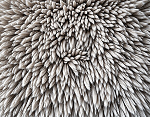 A closeup of natural brown fur texture, like a hedgehog or dry grass, showcasing an abstract pattern