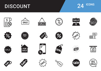 Discount Icons editable vector set  Sale, Offer, Coupon, Promotion, Price Tag, Deal, Cashback, Voucher, Shopping, Best Price, Special Offer, Flash Sale, Limited Time