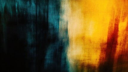 Fototapeta premium Abstract blend of deep teal, ochre, and amber hues.
