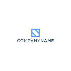 N Minimalist Company Logo Concept Vector
