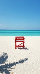 lifeguard chair on the beach
