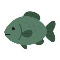 Cute fish. ideal for cheerful designs. Great for children's artwork, greeting cards, and social media posts