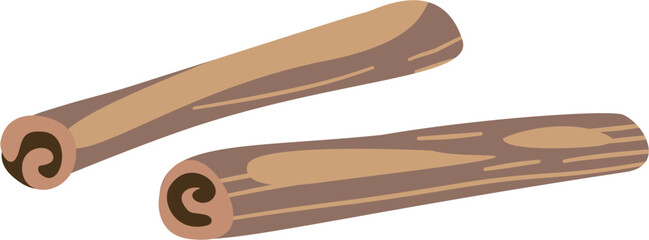 stylized Cinnamonm, Cinnamomum, spice and flavor