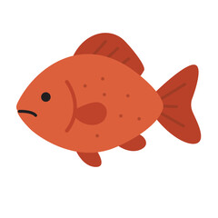 Cute fish. ideal for cheerful designs. Great for children's artwork, greeting cards, and social media posts