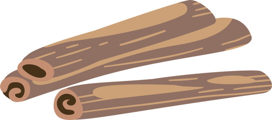 stylized Cinnamonm, Cinnamomum, spice and flavor