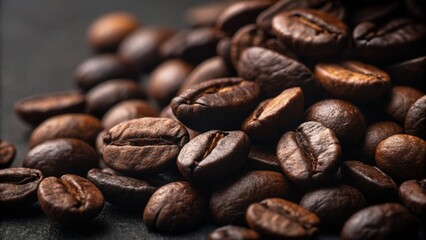 Naklejka premium coffee beans background