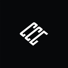 CCG letter logo design on black background.