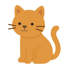 Cute cat, perfect for pet lovers, cat themed designs, relaxation concepts, or animal related content creation