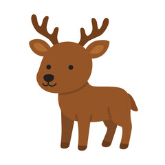 Cute deer, ideal for nature blogs, wildlife articles, children's books, and spring themed designs