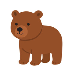 Cute bear. perfect for wildlife, nature, outdoor, and animal themed designs. Ideal for children's books