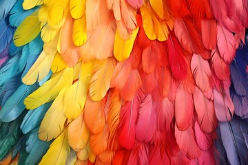 Obraz premium Brazilian carnival feather costume in dazzling colors