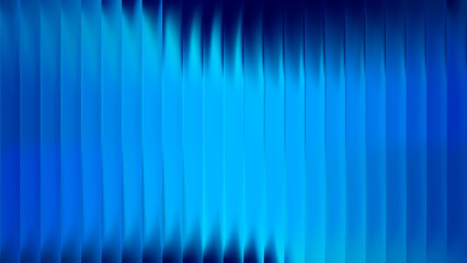 Blue ribbed glass with 3D background effect creates abstract line pattern. Gradient texture and light reflections form a holographic window render. Prism blur and striped overlay transparent design.