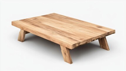 A US carpenter assembling wooden furniture, using precise measurements, isolated on a bright white background,