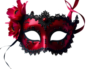 Carnival Venetian mask isolated on white background with clipping path