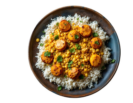 Detail shot of a indian food singara on plate