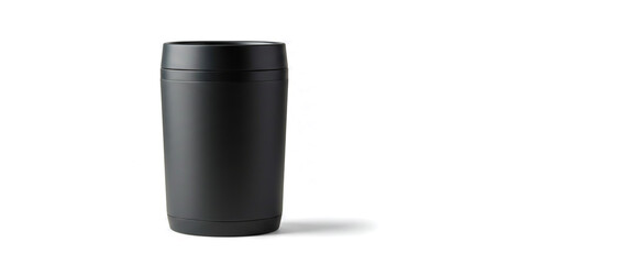 black cosmetic container