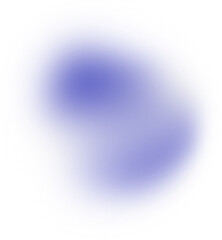 Blue Gradient Sphere On Transparent Background