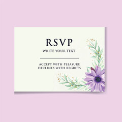 Luxury wedding invitation card