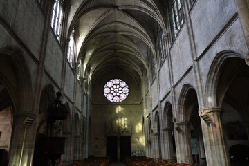 L'église Saint-Pierre, église de style gothique flamboyant, ville de Dreux, département de...