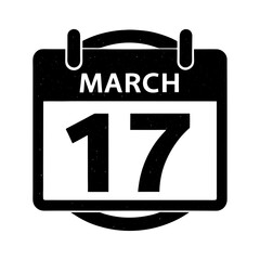 calendar with march 17 circled