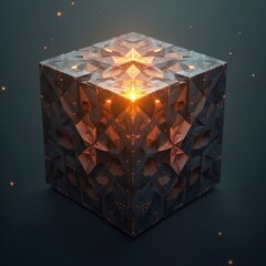 Illuminated Textured Cube