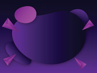 Abstract dark purple geometric 3D background. Liquid Wave background with circle pattern design. Liquid shape composition