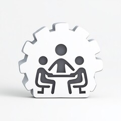 Teamwork Concept with Office Icons