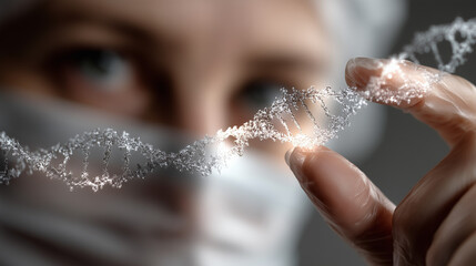 Exploring biotechnology gene editing and therapy advances in a laboratory environment close-up perspective