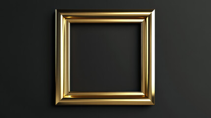Golden Frame Elegance: A meticulously crafted golden frame presents itself against a dark background, creating a sense of luxury and sophistication.