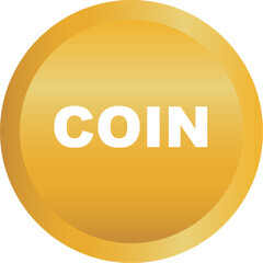 Gold coin vector design.