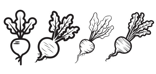 Stylized Beetroot Icon