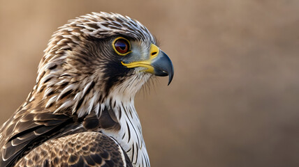 Fototapeta premium portrait of a falcon ai