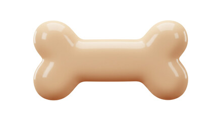 A blue plastic baby pacifier and a red rubber dog bone toy are isolated objects on a white background